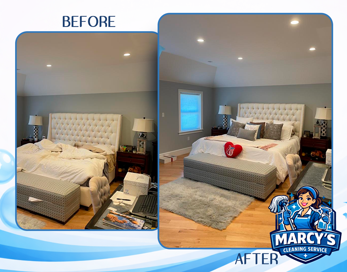 room before and after